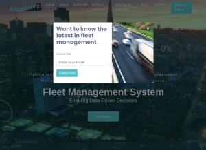 How flotillaiot.com looks like on a tablet such as an iPad.