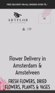 How flowersandpowers.nl looks like on a mobile device such as an iPhone.