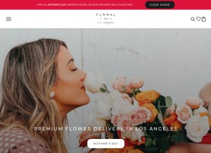 How flowershopn5.com looks like on a tablet such as an iPad.