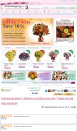 How flowershopping.com looks like on a mobile device such as an iPhone.