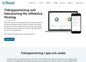 How flowi.se looks like on a tablet such as an iPad.