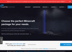 How fluctis.com looks like on a tablet such as an iPad.