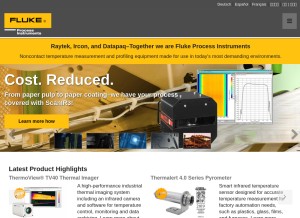 How flukeprocessinstruments.com looks like on a tablet such as an iPad.