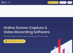 How fluvid.com looks like on a tablet such as an iPad.