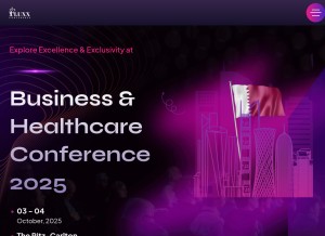 How fluxxconference.com looks like on a tablet such as an iPad.