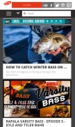 How flwfishing.com looks like on a mobile device such as an iPhone.