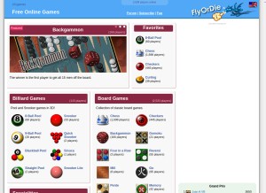 How flyordie.com looks like on a tablet such as an iPad.