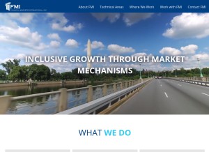 How fmi-inc.net looks like on a tablet such as an iPad.