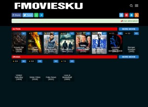 How fmoviesku.com looks like on a tablet such as an iPad.
