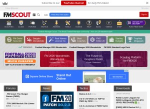 How fmscout.com looks like on a tablet such as an iPad.