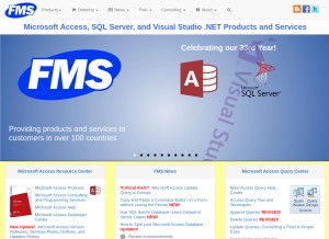 How fmsinc.com looks like on a tablet such as an iPad.
