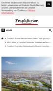 How fnp.de looks like on a mobile device such as an iPhone.