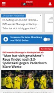 How focus.de looks like on a mobile device such as an iPhone.