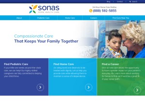 How fofamily.com looks like on a tablet such as an iPad.