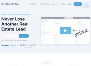 How followupboss.com looks like on a tablet such as an iPad.