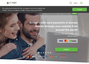 How fondy.eu looks like on a tablet such as an iPad.