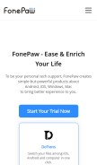 How fonepaw.com looks like on a mobile device such as an iPhone.