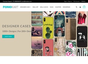 How fonokart.com looks like on a tablet such as an iPad.