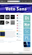 How fonts.com looks like on a mobile device such as an iPhone.