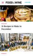 How foodandwine.com looks like on a mobile device such as an iPhone.