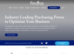 How foodbuy.com looks like on a tablet such as an iPad.