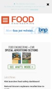 How foodengineeringmag.com looks like on a mobile device such as an iPhone.