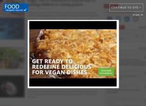 How foodnavigator-usa.com looks like on a tablet such as an iPad.