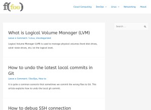 How foofunc.com looks like on a tablet such as an iPad.