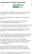 How footballnews.net looks like on a mobile device such as an iPhone.
