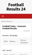 How footballresults24.co.uk looks like on a mobile device such as an iPhone.