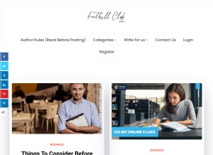 How foothillclub.org looks like on a tablet such as an iPad.