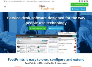 How footprintsservicedesk.com looks like on a tablet such as an iPad.
