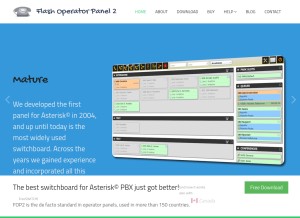 How fop2.com looks like on a tablet such as an iPad.