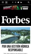 How forbes.es looks like on a mobile device such as an iPhone.