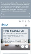 How forbo.com looks like on a mobile device such as an iPhone.