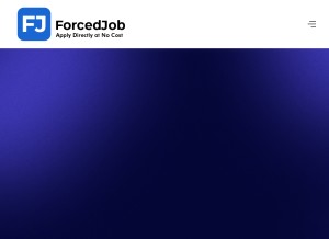 How forcedjob.com looks like on a tablet such as an iPad.