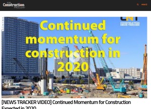 How forconstructionpros.com looks like on a tablet such as an iPad.