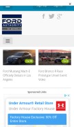 How fordauthority.com looks like on a mobile device such as an iPhone.