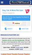 How fordf150.net looks like on a mobile device such as an iPhone.