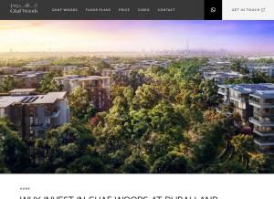How forest-living-dubai.com looks like on a tablet such as an iPad.