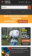 How forestry-suppliers.com looks like on a mobile device such as an iPhone.