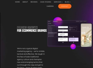 How forgedigitalmarketing.com looks like on a tablet such as an iPad.