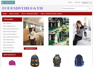 How forksinthepath.com looks like on a tablet such as an iPad.