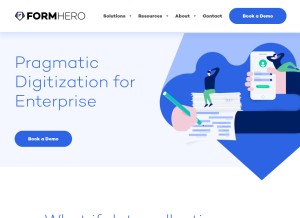 How formhero.io looks like on a tablet such as an iPad.