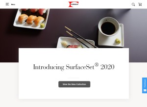 How formica.com looks like on a tablet such as an iPad.