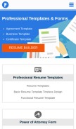 How formtemplate.org looks like on a mobile device such as an iPhone.