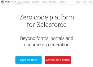 How formtitan.com looks like on a tablet such as an iPad.