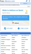 How foro-mexico.com looks like on a mobile device such as an iPhone.