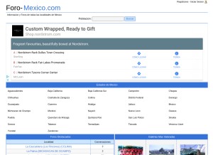 How foro-mexico.com looks like on a tablet such as an iPad.