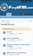 How foromtb.com looks like on a mobile device such as an iPhone.